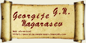 Georgije Magarašev vizit kartica
